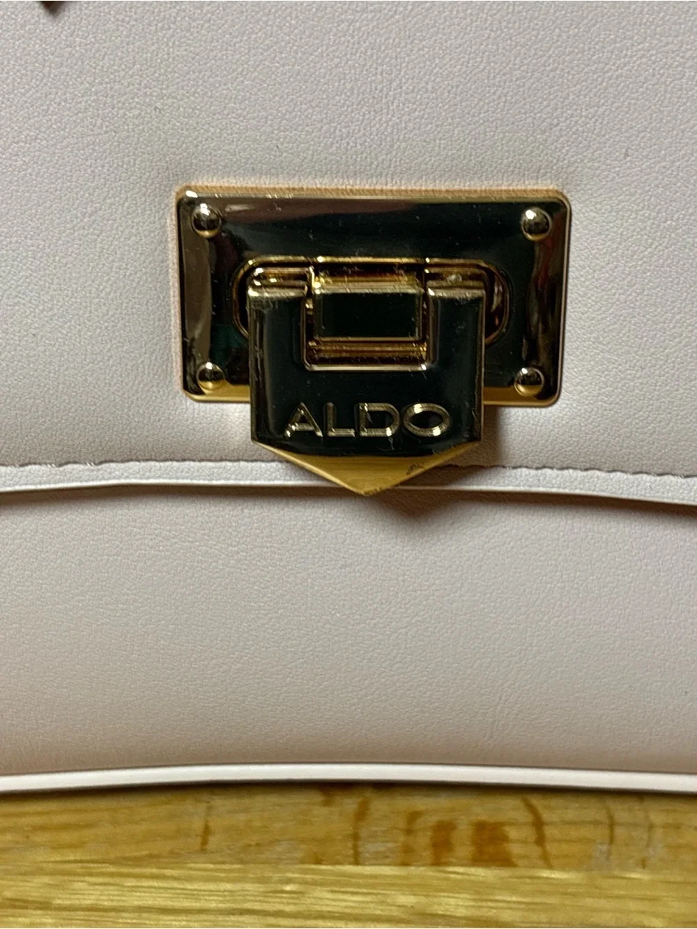 ALDO Light Pink Structured Charm Handbag Excellent Condition - Picture 7 of 14